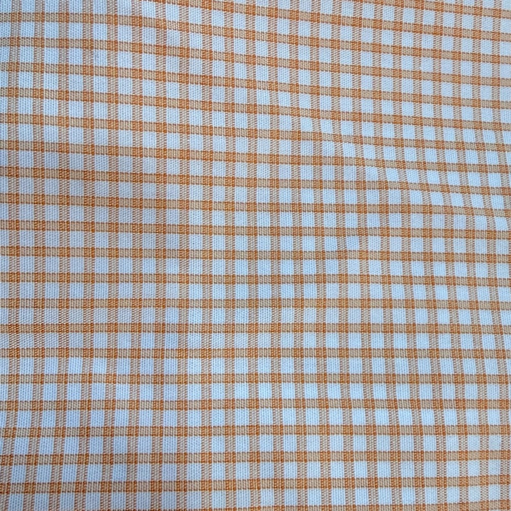 Brooks Brothers Traditional Fit Non Iron Orange Check Button Down Shirt Men 15.5 - Picture 3 of 7